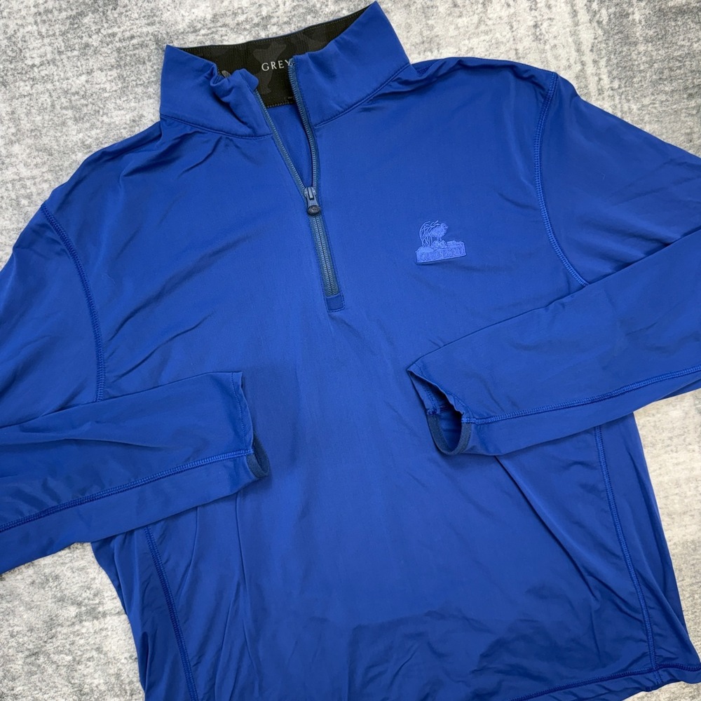 Greyson Sequoia 1/4 Zip Golf Pullover Mens Large Blue Performance Stretch Travel